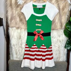 With Love, Derek Christmas Elf Sweater Dress